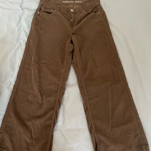 AE, LOW rise brown skater jeans, size 4 - Picture 2 of 5
